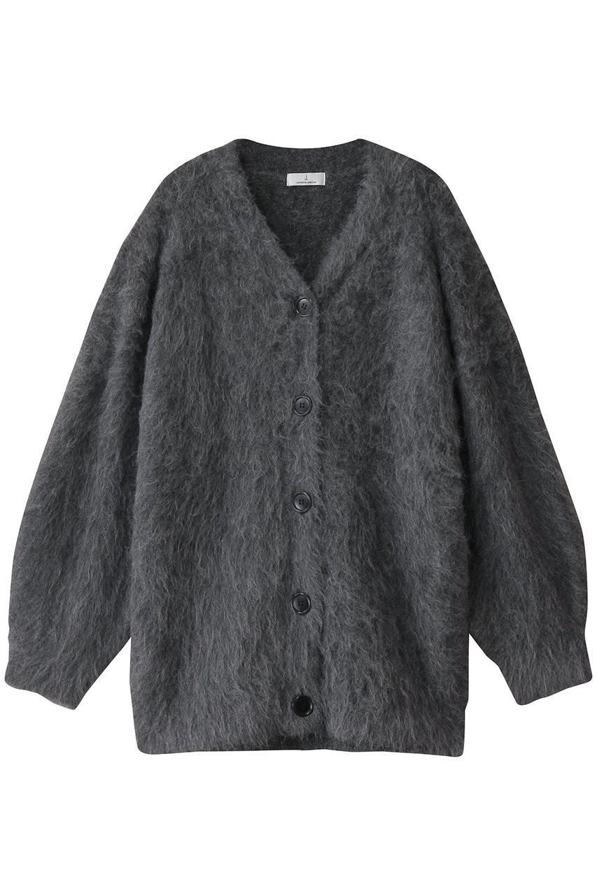 【ジェイドット/j.】のファーカーディガン インテリア・キッズ・メンズ・レディースファッション・服の通販 founy(ファニー) 　ファッション　Fashion　レディースファッション　Fashion for Women　トップス・カットソー　Cut & Sew Tops　ニット　Knit Tops & Sweaters　カーディガン・羽織り　Layered Style Cardigans　カーディガン　Cardigan, Knitwear　トレンド　Trend, Trending Now　フェミニン　Feminine, Girly　ボトム　Bottoms, Lower Wear　ラグジュアリー　Luxury, Elegant　ロング　Long, Long-Length　グレー|ID: prp329100004313062 ipo3291000000032958689