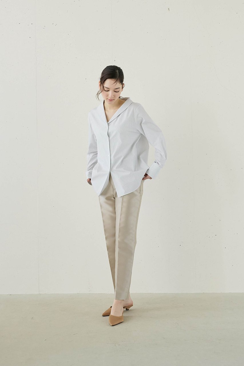 【ジェイドット/j.】のイタリアンタフタセンタープレスパンツ 人気、トレンドファッション・服の通販 founy(ファニー) 　ファッション　Fashion　レディースファッション　Fashion for Women　パンツ　Pants & Trousers　イタリア　Italy　オケージョン　Occasion Wear　ジャケット　Jacket, Outerwear　センター　Center, Center Line　タフタ　Taffeta, Structured Fabric　フォルム　Silhouette, Form　エレガント 上品　Elegant　other-6|ID: prp329100004313064 ipo3291000000032947964