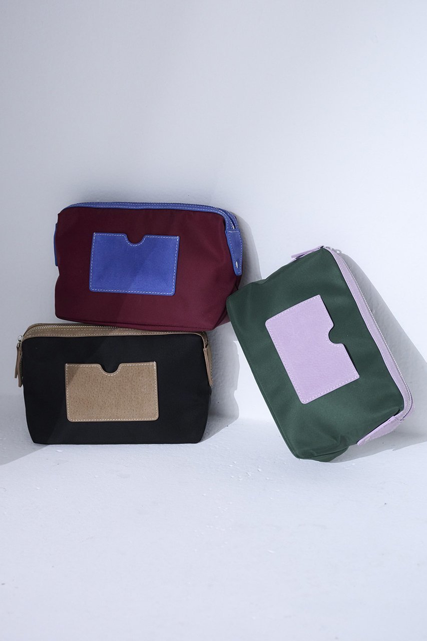 【エジュー/ajew】のsuede cosme pouch 人気、トレンドファッション・服の通販 founy(ファニー) 　ファッション　Fashion　レディースファッション　Fashion for Women　ポーチ&ミニバッグ　Pouches & Mini Bags　おすすめ　Recommended / Our Picks　カメラ　Camera Accessories　ギフト プレゼント　Gift / Present　トラベル　Travel, Travel Gear　ドッキング　Docking, Mixed Material　フロント　Front, Front Design　ベビー　Baby, Babywear　ポケット　Pocket, Pocket Detail　ポーチ　Pouch, Small Case　other-7|ID: prp329100004314538 ipo3291000000032816750