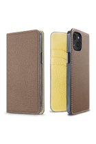 【ボナベンチュラ/BONAVENTURA】のiPhone13 ダイアリーケース シュリンクレザー エトープ x イエロー|ID: prp329100004316371 ipo3291000000032801589