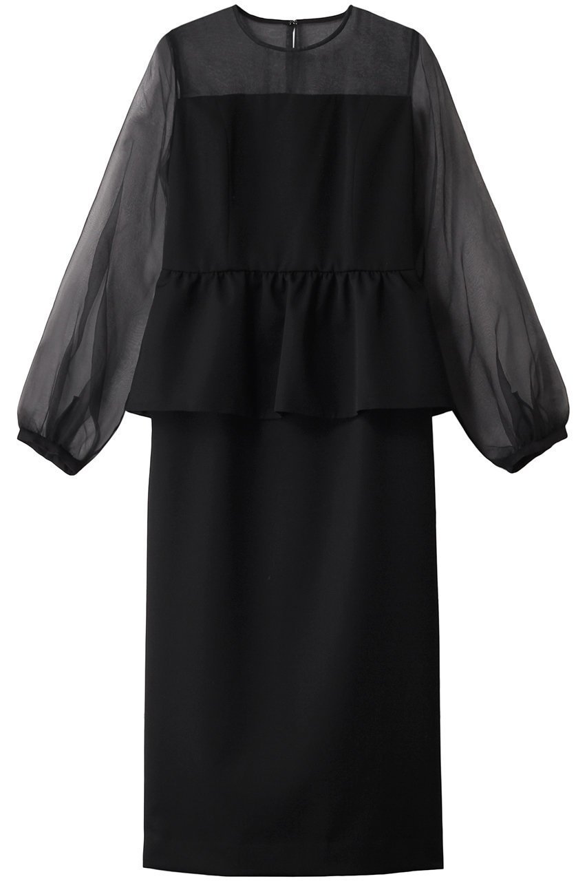 【サードマガジン/THIRD MAGAZINE】の#10 DRESS テンドレス インテリア・キッズ・メンズ・レディースファッション・服の通販 founy(ファニー) 　ファッション　Fashion　レディースファッション　Fashion for Women　ワンピース　Dresses　フォーマル・パーティードレス・結婚式用ドレス　Elegant & Casual Dresses　チュニック　Tunic Tops & Dresses　シアー　Sheer, See-Through　チュニック　Tunic, Long Top　ドレス　Dress, One-Piece　ペプラム　Peplum, Flared Hem　ペーパー　Paper, Kraft Paper　ロング　Long, Long-Length　ブラック|ID: prp329100004316374 ipo3291000000035559788