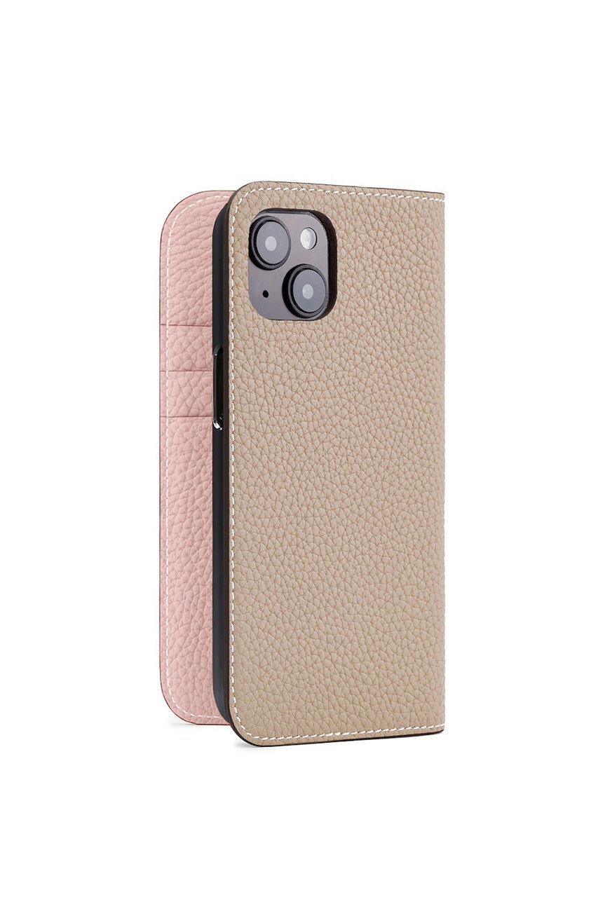 【ボナベンチュラ/BONAVENTURA】のiPhone15 ダイアリーケース シュリンクレザー インテリア・キッズ・メンズ・レディースファッション・服の通販 founy(ファニー) 　ファッション　Fashion　レディースファッション　WOMEN　スマート　Smart　手帳　Pocket Book　ポケット　Pocket　ユニセックス　Unisex　エレガント 上品　Elegant　スマホケース　Phone Case　iPhone アイフォーン　Iphone　グレージュ x サクラピンク|ID: prp329100004316376 ipo3291000000030850998