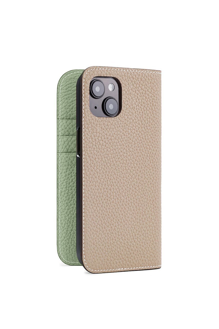 【ボナベンチュラ/BONAVENTURA】のiPhone15 ダイアリーケース シュリンクレザー インテリア・キッズ・メンズ・レディースファッション・服の通販 founy(ファニー) 　ファッション　Fashion　レディースファッション　WOMEN　スマート　Smart　手帳　Pocket Book　ポケット　Pocket　ユニセックス　Unisex　エレガント 上品　Elegant　スマホケース　Phone Case　iPhone アイフォーン　Iphone　グレージュ×アトモスグリーン|ID: prp329100004316376 ipo3291000000030850999
