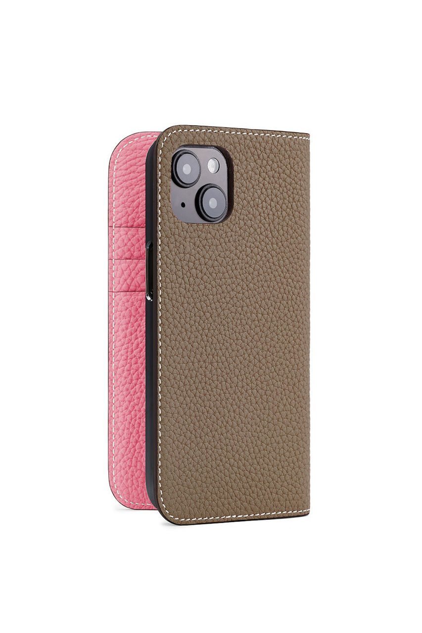 【ボナベンチュラ/BONAVENTURA】のiPhone15 ダイアリーケース シュリンクレザー インテリア・キッズ・メンズ・レディースファッション・服の通販 founy(ファニー) 　ファッション　Fashion　レディースファッション　Fashion for Women　スマート　Smart, Elegant　手帳　Planner, Notebook　ポケット　Pocket, Pocket Detail　ユニセックス　Unisex, Genderless　エレガント 上品　Elegant　スマホケース　Smartphone Case　iPhone アイフォーン　iPhone　エトープ x アザレピンク|ID: prp329100004316376 ipo3291000000032816502