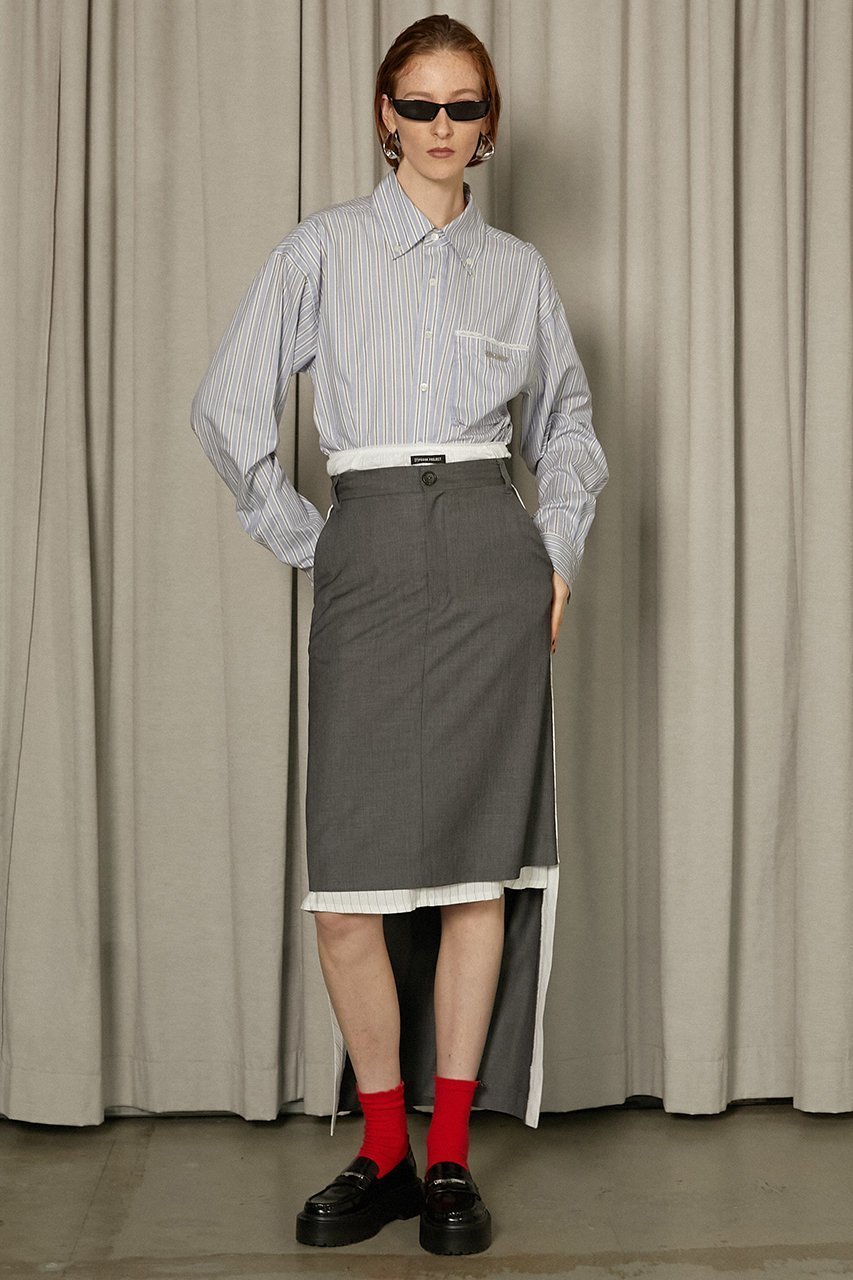 【プランク プロジェクト/PRANK PROJECT】のミディトレーンスカート / Midi Train Skirt 人気、トレンドファッション・服の通販 founy(ファニー) 　ファッション　Fashion　レディースファッション　Fashion for Women　スカート　Skirts　おすすめ　Recommended / Our Picks　ジャケット　Jacket, Outerwear　ソックス　Socks, Hosiery　タイツ　Tights, Legwear　ドッキング　Docking, Mixed Material　ドレス　Dress, One-Piece　バランス　Balance, Style Balance　フロント　Front, Front Design　マキシ　Maxi, Full Length　ロング　Long, Long-Length　other-8|ID: prp329100004316377 ipo3291000000032826140
