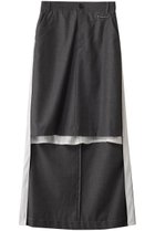 【プランク プロジェクト/PRANK PROJECT】のミディトレーンスカート / Midi Train Skirt GRY(グレー)|ID: prp329100004316377 ipo3291000000034423713