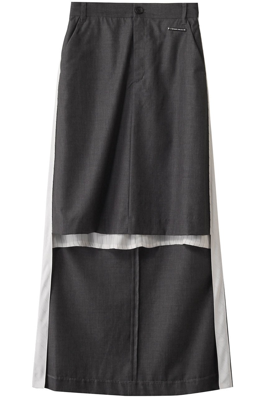 【プランク プロジェクト/PRANK PROJECT】のミディトレーンスカート / Midi Train Skirt インテリア・キッズ・メンズ・レディースファッション・服の通販 founy(ファニー) 　ファッション　Fashion　レディースファッション　Fashion for Women　スカート　Skirts　おすすめ　Recommended / Our Picks　ジャケット　Jacket, Outerwear　ソックス　Socks, Hosiery　タイツ　Tights, Legwear　ドッキング　Docking, Mixed Material　ドレス　Dress, One-Piece　バランス　Balance, Style Balance　フロント　Front, Front Design　マキシ　Maxi, Full Length　ロング　Long, Long-Length　GRY(グレー)|ID: prp329100004316377 ipo3291000000035387931