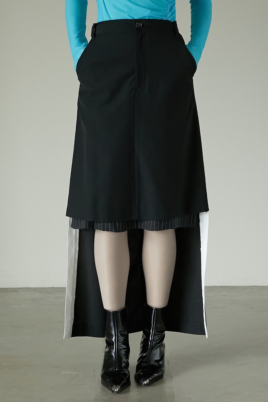 【プランク プロジェクト/PRANK PROJECT】のミディトレーンスカート / Midi Train Skirt 人気、トレンドファッション・服の通販 founy(ファニー) 　ファッション　Fashion　レディースファッション　Fashion for Women　スカート　Skirts　おすすめ　Recommended / Our Picks　ジャケット　Jacket, Outerwear　ソックス　Socks, Hosiery　タイツ　Tights, Legwear　ドッキング　Docking, Mixed Material　ドレス　Dress, One-Piece　バランス　Balance, Style Balance　フロント　Front, Front Design　マキシ　Maxi, Full Length　ロング　Long, Long-Length　other-8|ID: prp329100004316377 ipo3291000000035434323