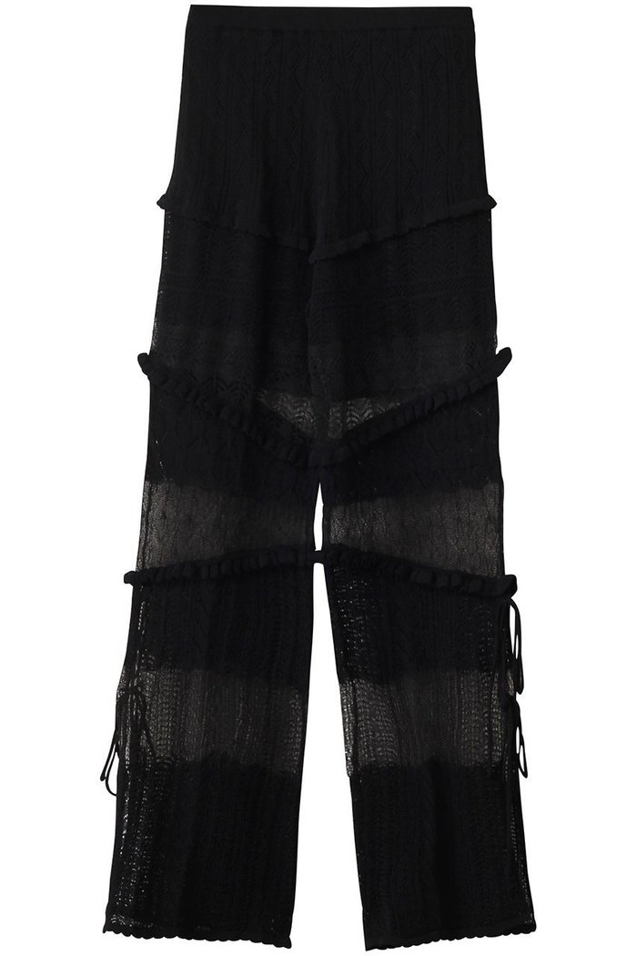 【プランク プロジェクト/PRANK PROJECT】のレースニットパンツ / Lace Knit Pants インテリア・キッズ・メンズ・レディースファッション・服の通販 founy(ファニー) https://founy.com/ ファッション Fashion レディースファッション Fashion for Women パンツ Pants & Trousers スタンダード Standard, Basic スリット Slit, Slit Detail ドッキング Docking, Mixed Material パターン Pattern, Design Print リボン Ribbon, Bow レース Lace, Lace Fabric 今季 This Season, Current Season |ID: prp329100004316378 ipo3291000000032933147