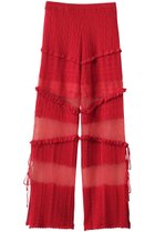 【プランク プロジェクト/PRANK PROJECT】のレースニットパンツ / Lace Knit Pants 人気、トレンドファッション・服の通販 founy(ファニー) ファッション Fashion レディースファッション Fashion for Women パンツ Pants & Trousers スタンダード Standard, Basic スリット Slit, Slit Detail ドッキング Docking, Mixed Material パターン Pattern, Design Print リボン Ribbon, Bow レース Lace, Lace Fabric 今季 This Season, Current Season thumbnail RED(レッド)|ID: prp329100004316378 ipo3291000000035055406