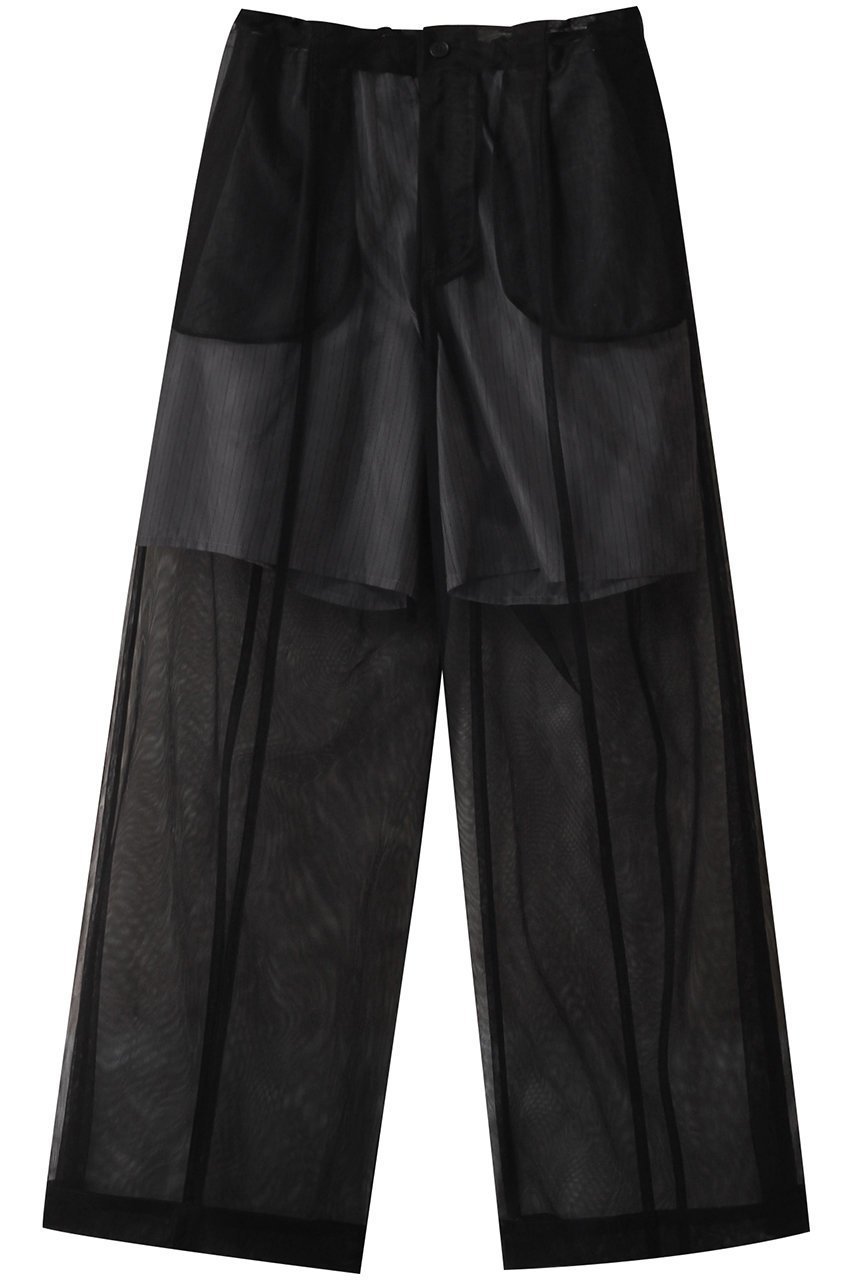 【プランク プロジェクト/PRANK PROJECT】のダブルレイヤーチュールパンツ / Bonded Tulle Pants 人気、トレンドファッション・服の通販 founy(ファニー) 　ファッション　Fashion　レディースファッション　Fashion for Women　パンツ　Pants & Trousers　ストライプ　Stripe, Striped Pattern　セットアップ　Set-Up, Coordinated Outfit　チュール　Tulip, Tulip Motif　フォルム　Silhouette, Form　ポケット　Pocket, Pocket Detail　おすすめ　Recommended / Our Picks　 other-1|ID: prp329100004316380 ipo3291000000032936838