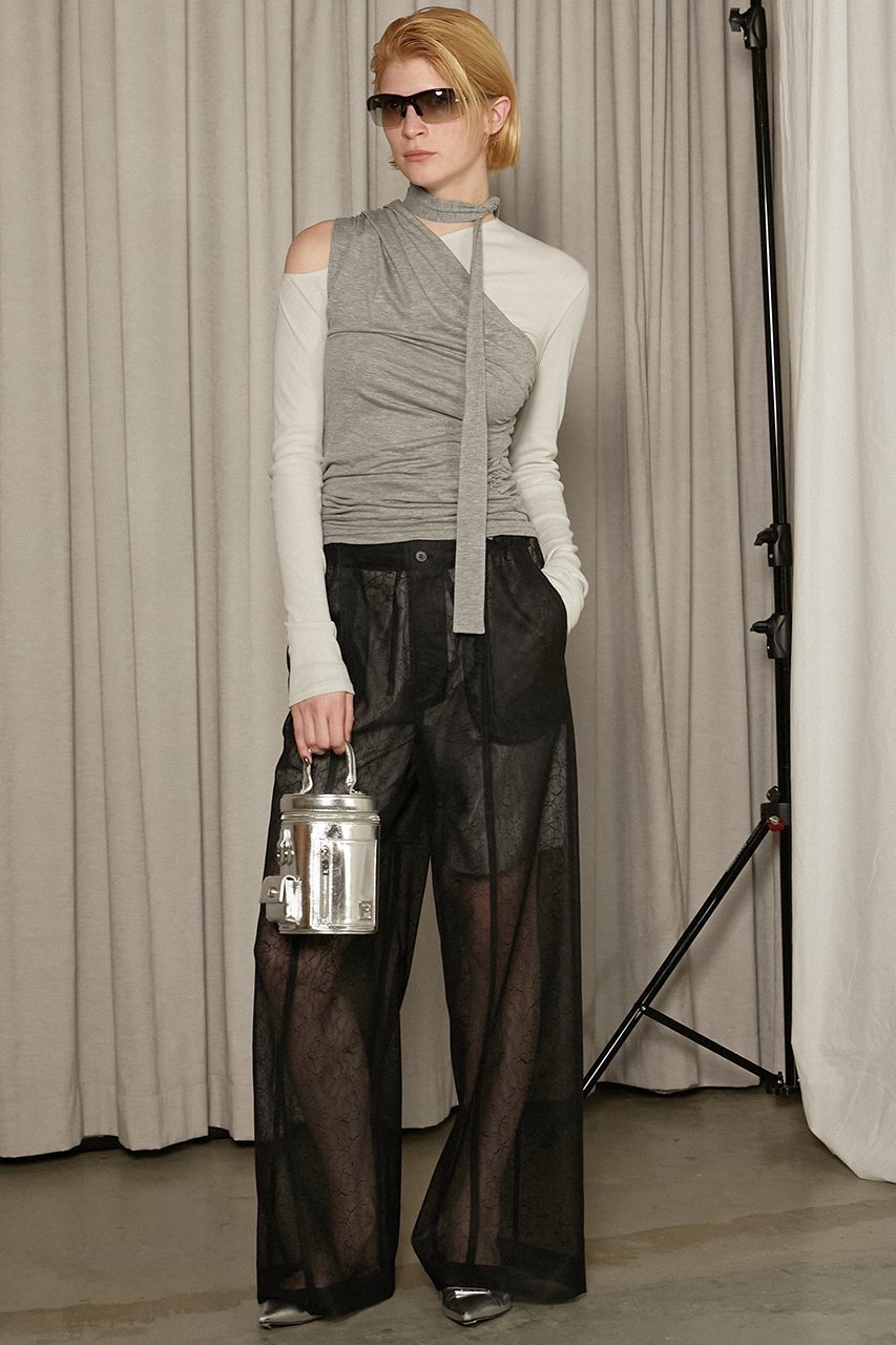 【プランク プロジェクト/PRANK PROJECT】のボンデッドレースパンツ / Bonded Lace Pants 人気、トレンドファッション・服の通販 founy(ファニー) 　ファッション　Fashion　レディースファッション　WOMEN　パンツ　Pants　ストライプ　Stripe　セットアップ　Set Up　チュール　Tulle　ヌーディ　Nudie　フォルム　Form　ボンディング　Bonding　ポケット　Pocket　レース　Race　other-6|ID: prp329100004316381 ipo3291000000031365646