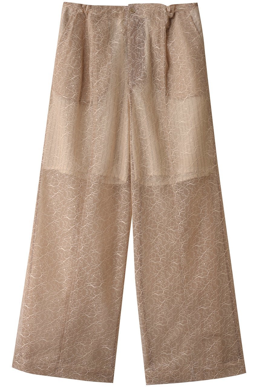 【プランク プロジェクト/PRANK PROJECT】のボンデッドレースパンツ / Bonded Lace Pants インテリア・キッズ・メンズ・レディースファッション・服の通販 founy(ファニー) 　ファッション　Fashion　レディースファッション　Fashion for Women　パンツ　Pants & Trousers　ストライプ　Stripe, Striped Pattern　セットアップ　Set-Up, Coordinated Outfit　チュール　Tulip, Tulip Motif　ヌーディ　Nude, Nude Tone　フォルム　Silhouette, Form　ボンディング　Bonding, Bonded Fabric　ポケット　Pocket, Pocket Detail　レース　Lace, Lace Fabric　BGE(ベージュ)|ID: prp329100004316381 ipo3291000000035055455