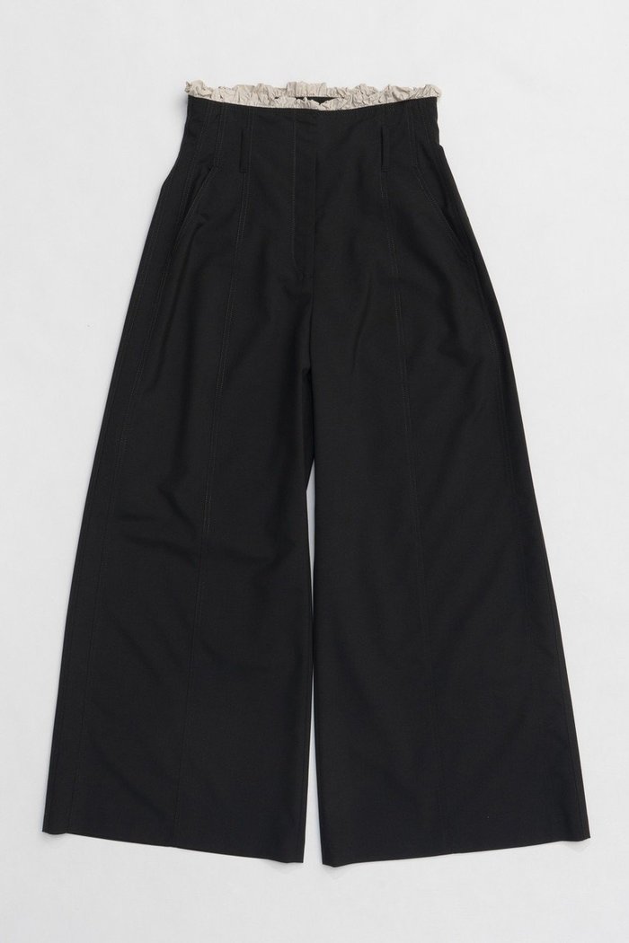 【プランク プロジェクト/PRANK PROJECT】のラッフルレイヤードワイドパンツ / Ruffle Layered Wide Pants インテリア・キッズ・メンズ・レディースファッション・服の通販 founy(ファニー) https://founy.com/ ファッション Fashion レディースファッション WOMEN パンツ Pants おすすめ Recommend クラシカル Classical ストライプ Stripe ストレート Straight セットアップ Set Up タフタ Taffeta ヘリンボーン Herringbone ベーシック Basic マニッシュ Mannish ラッフル Raffle ランダム Random ワイド Wide エレガント 上品 Elegant |ID: prp329100004316382 ipo3291000000029937226