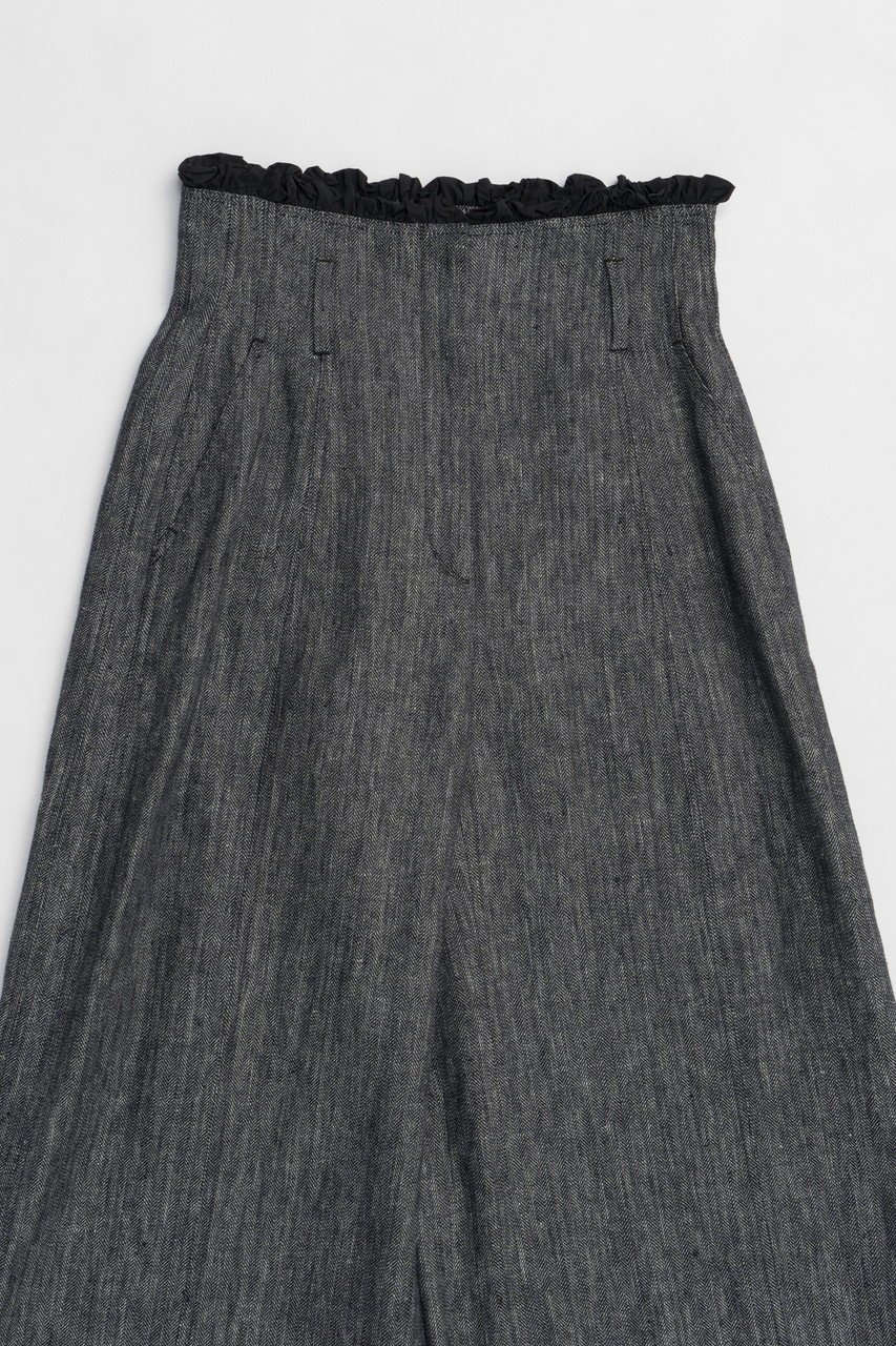 【プランク プロジェクト/PRANK PROJECT】のラッフルレイヤードワイドパンツ / Ruffle Layered Wide Pants 人気、トレンドファッション・服の通販 founy(ファニー) 　ファッション　Fashion　レディースファッション　Fashion for Women　パンツ　Pants & Trousers　おすすめ　Recommended / Our Picks　クラシカル　Classical, Vintage-Inspired　ストライプ　Stripe, Striped Pattern　ストレート　Straight, Straight Cut　セットアップ　Set-Up, Coordinated Outfit　タフタ　Taffeta, Structured Fabric　ベーシック　Basic, Essential　マニッシュ　Mannish, Boyish　ラッフル　Ruffle, Frill　ランダム　Random, Irregular　ワイド　Wide, Wide Fit　エレガント 上品　Elegant　other-2|ID: prp329100004316382 ipo3291000000032942628