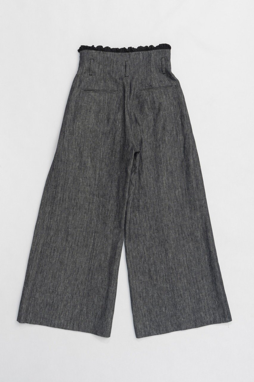 【プランク プロジェクト/PRANK PROJECT】のラッフルレイヤードワイドパンツ / Ruffle Layered Wide Pants 人気、トレンドファッション・服の通販 founy(ファニー) 　ファッション　Fashion　レディースファッション　Fashion for Women　パンツ　Pants & Trousers　おすすめ　Recommended / Our Picks　クラシカル　Classical, Vintage-Inspired　ストライプ　Stripe, Striped Pattern　ストレート　Straight, Straight Cut　セットアップ　Set-Up, Coordinated Outfit　タフタ　Taffeta, Structured Fabric　ベーシック　Basic, Essential　マニッシュ　Mannish, Boyish　ラッフル　Ruffle, Frill　ランダム　Random, Irregular　ワイド　Wide, Wide Fit　エレガント 上品　Elegant　other-4|ID: prp329100004316382 ipo3291000000032942647