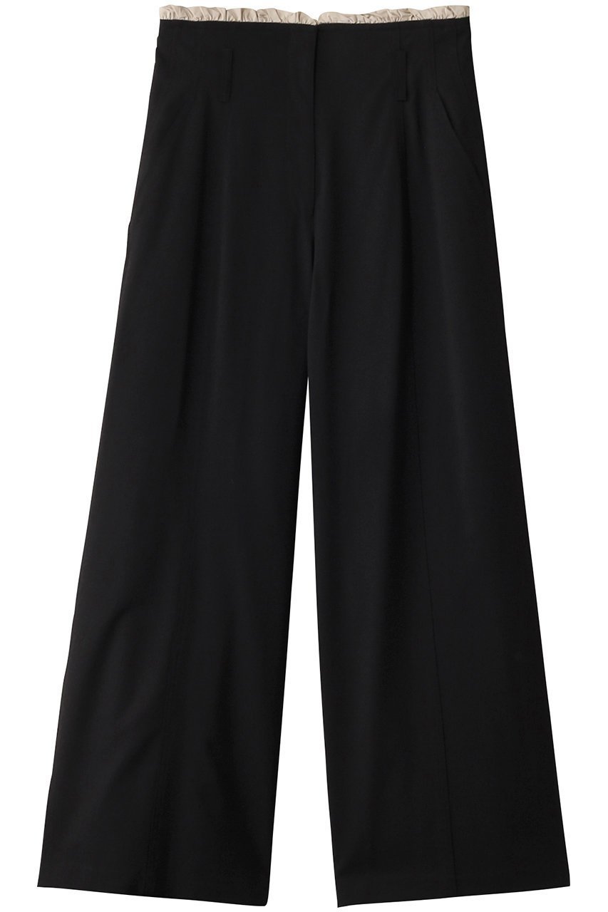 【プランク プロジェクト/PRANK PROJECT】のラッフルレイヤードワイドパンツ / Ruffle Layered Wide Pants 人気、トレンドファッション・服の通販 founy(ファニー) 　ファッション　Fashion　レディースファッション　Fashion for Women　パンツ　Pants & Trousers　おすすめ　Recommended / Our Picks　クラシカル　Classical, Vintage-Inspired　ストライプ　Stripe, Striped Pattern　ストレート　Straight, Straight Cut　セットアップ　Set-Up, Coordinated Outfit　タフタ　Taffeta, Structured Fabric　ベーシック　Basic, Essential　マニッシュ　Mannish, Boyish　ラッフル　Ruffle, Frill　ランダム　Random, Irregular　ワイド　Wide, Wide Fit　エレガント 上品　Elegant　 other-1|ID: prp329100004316382 ipo3291000000035055603