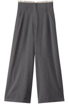 【プランク プロジェクト/PRANK PROJECT】のラッフルレイヤードワイドパンツ / Ruffle Layered Wide Pants 人気、トレンドファッション・服の通販 founy(ファニー) ファッション Fashion レディースファッション Fashion for Women パンツ Pants & Trousers おすすめ Recommended / Our Picks クラシカル Classical, Vintage-Inspired ストライプ Stripe, Striped Pattern ストレート Straight, Straight Cut セットアップ Set-Up, Coordinated Outfit タフタ Taffeta, Structured Fabric ベーシック Basic, Essential マニッシュ Mannish, Boyish ラッフル Ruffle, Frill ランダム Random, Irregular ワイド Wide, Wide Fit エレガント 上品 Elegant thumbnail GRY(グレー)|ID: prp329100004316382 ipo3291000000035055605