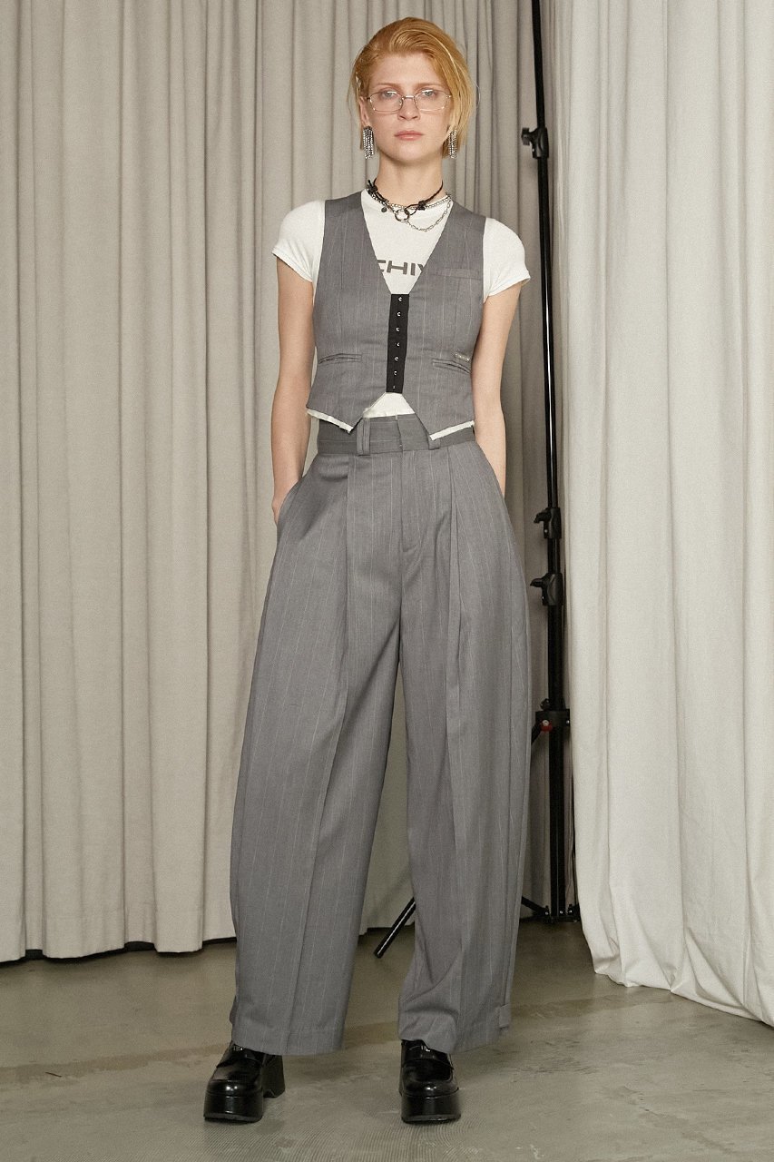 【プランク プロジェクト/PRANK PROJECT】のスーチングバルーンパンツ / Suiting Balloon Pants 人気、トレンドファッション・服の通販 founy(ファニー) 　ファッション　Fashion　レディースファッション　Fashion for Women　パンツ　Pants & Trousers　おすすめ　Recommended / Our Picks　コンパクト　Compact, Small Size　セットアップ　Set-Up, Coordinated Outfit　バルーン　Balloon, Balloon Silhouette　フォーマル　Formal, Dressy　フロント　Front, Front Design　プリント　Print, Printed Pattern　エレガント 上品　Elegant　other-8|ID: prp329100004316383 ipo3291000000035716389