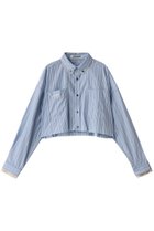 【プランク プロジェクト/PRANK PROJECT】のダブルカラークロップドシャツ / Double Collar Cropped Shirt S.BLU(スカイブルー)|ID: prp329100004316385 ipo3291000000035063329