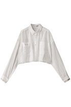 【プランク プロジェクト/PRANK PROJECT】のダブルカラークロップドシャツ / Double Collar Cropped Shirt WHT(ホワイト)|ID: prp329100004316385 ipo3291000000035063332