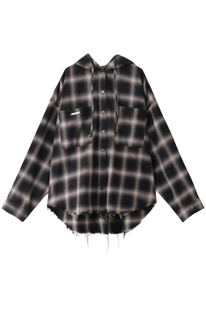 【プランク プロジェクト/PRANK PROJECT】のフーデッドチェックシャツ / Hooded Check Shirt インテリア・キッズ・メンズ・レディースファッション・服の通販 founy(ファニー) https://founy.com/ ファッション Fashion レディースファッション Fashion for Women トップス・カットソー Cut & Sew Tops シャツ・ブラウス・オフィスカジュアル Elegant Blouses & Button-Ups おすすめ Recommended / Our Picks とろみ Fluid, Flowy Fabric インナー Innerwear ジャケット Jacket, Outerwear スリーブ Sleeve, Long Sleeve / Short Sleeve ダメージ Distressed, Destroyed チェック Check, Plaid, Tartan ロング Long, Long-Length 人気 Popular, Best Seller 今季 This Season, Current Season |ID: prp329100004316386 ipo3291000000036395928