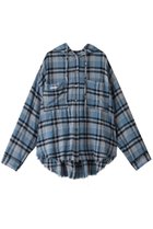 【プランク プロジェクト/PRANK PROJECT】のフーデッドチェックシャツ / Hooded Check Shirt BLU(ブルー)|ID: prp329100004316386 ipo3291000000036395930