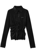 【プランク プロジェクト/PRANK PROJECT】のシアーベルベットシャツ / Sheer Velvet Shirt BLK(ブラック)|ID: prp329100004316387 ipo3291000000031754195
