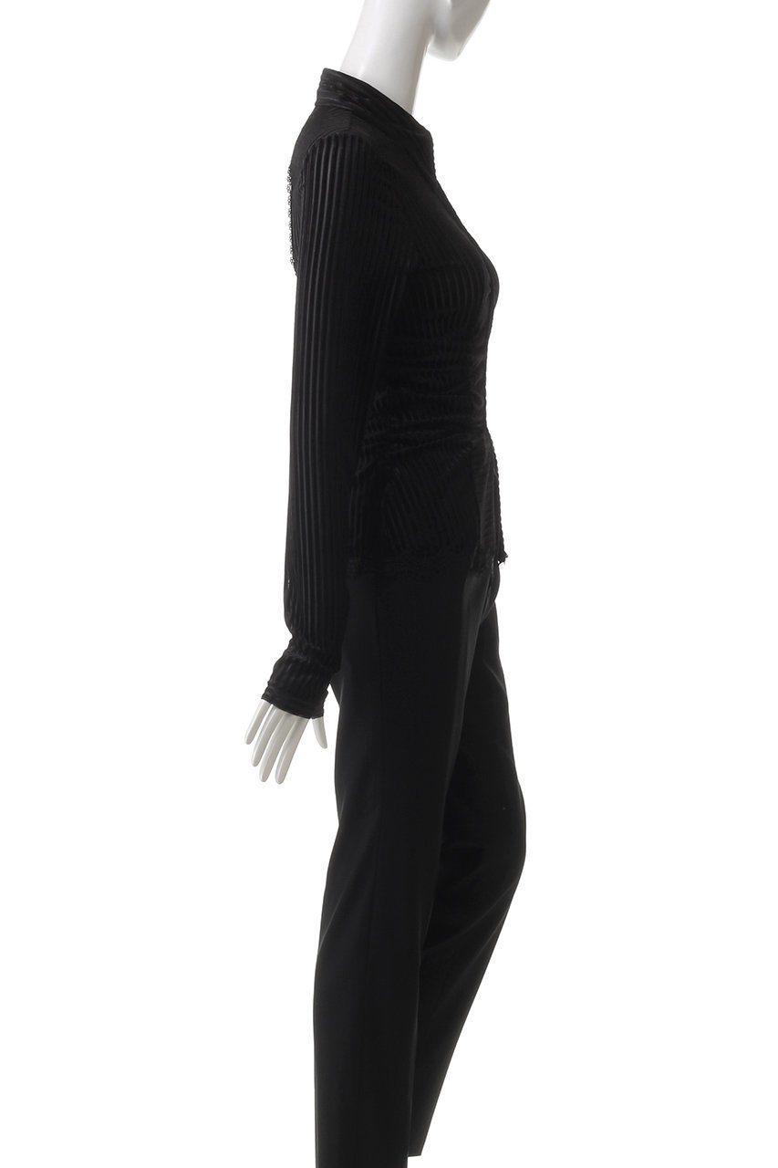 【プランク プロジェクト/PRANK PROJECT】のシアーベルベットシャツ / Sheer Velvet Shirt 人気、トレンドファッション・服の通販 founy(ファニー) 　ファッション　Fashion　レディースファッション　WOMEN　トップス・カットソー　Tops/Tshirt　シャツ/ブラウス　Shirts/Blouses　ロング / Tシャツ　T-Shirts　インナー　Inner　カッティング　Cutting　キャミソール　Camisole　コンパクト　Compact　シアー　Sheer　ジャケット　Jacket　ストライプ　Stripe　ストレッチ　Stretch　スリーブ　Sleeve　ベルベット　Velvet　ロング　Long　other-3|ID: prp329100004316387 ipo3291000000031874351
