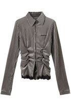 【プランク プロジェクト/PRANK PROJECT】のシアーベルベットシャツ / Sheer Velvet Shirt GRY(グレー)|ID: prp329100004316387 ipo3291000000035063651