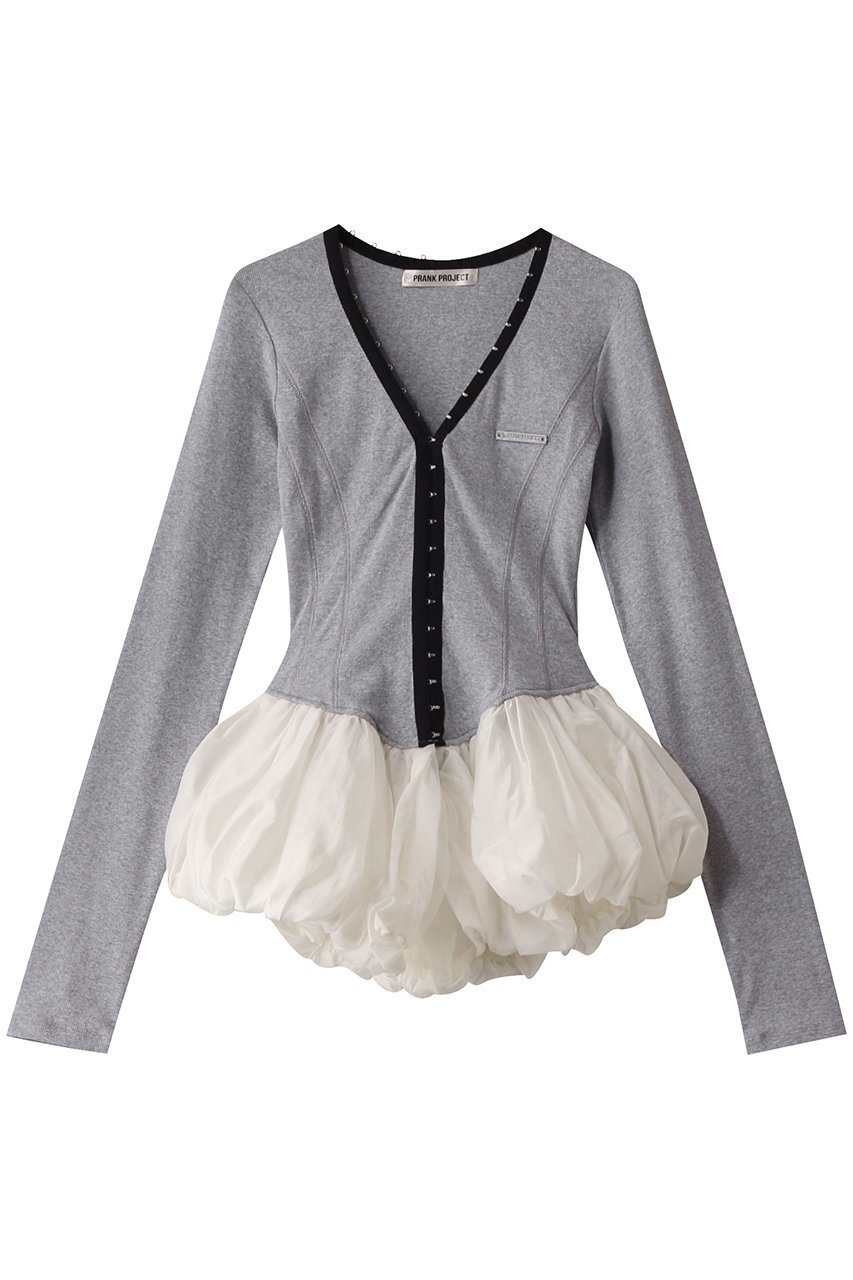 【プランク プロジェクト/PRANK PROJECT】のバルーンヘムチュニック / Balloon Hem Tunic インテリア・キッズ・メンズ・レディースファッション・服の通販 founy(ファニー) 　ファッション　Fashion　レディースファッション　Fashion for Women　ワンピース　Dresses　チュニック　Tunic Tops & Dresses　おすすめ　Recommended / Our Picks　シアー　Sheer, See-Through　ショート　Short, Short Length　チュニック　Tunic, Long Top　バランス　Balance, Style Balance　バルーン　Balloon, Balloon Silhouette　フィット　Fit, Slim Fit　フロント　Front, Front Design　ワイド　Wide, Wide Fit　GRY(グレー)|ID: prp329100004316389 ipo3291000000032880890