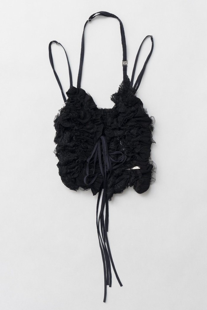 【プランク プロジェクト/PRANK PROJECT】のメッシュチュールホルタートップ / Mesh Tulle Halter Top インテリア・キッズ・メンズ・レディースファッション・服の通販 founy(ファニー) https://founy.com/ ファッション Fashion レディースファッション WOMEN トップス・カットソー Tops/Tshirt キャミソール / ノースリーブ No Sleeves シャツ/ブラウス Shirts/Blouses おすすめ Recommend キャミ Cami ジャケット Jacket ストレッチ Stretch チュール Tulle ノースリーブ No Sleeve フリル Frills マニッシュ Mannish 夏 Summer |ID: prp329100004316391 ipo3291000000029937257