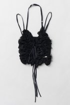 【プランク プロジェクト/PRANK PROJECT】のメッシュチュールホルタートップ / Mesh Tulle Halter Top BLK(ブラック)|ID:prp329100004316391