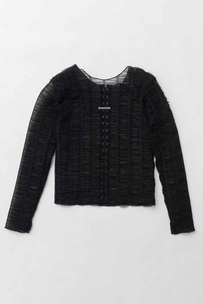 【プランク プロジェクト/PRANK PROJECT】のシャーリングレイヤードチュールトップ / Shirring Layered Tulle Top インテリア・キッズ・メンズ・レディースファッション・服の通販 founy(ファニー) https://founy.com/ ファッション Fashion レディースファッション WOMEN トップス・カットソー Tops/Tshirt シャツ/ブラウス Shirts/Blouses インナー Inner カーディガン Cardigan シャーリング Shirring シンプル Simple スリーブ Sleeve チュール Tulle ロング Long エレガント 上品 Elegant 夏 Summer |ID: prp329100004316395 ipo3291000000029937269