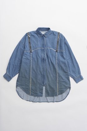 【プランク プロジェクト/PRANK PROJECT】のグラデーションデニムシャツワンピ / Gradient Denim Shirt Onepiece 人気、トレンドファッション・服の通販 founy(ファニー) ファッション Fashion レディースファッション WOMEN ワンピース Dress シャツワンピース Shirt Dresses キャミソール Camisole キャミワンピース Cami Dress グラデーション Gradation ケミカル Chemical スリット Slit セットアップ Set Up タンク Tank デニム Denim トレンド Trend ブリーチ Bleach ポケット Pocket おすすめ Recommend |ID:prp329100004316398