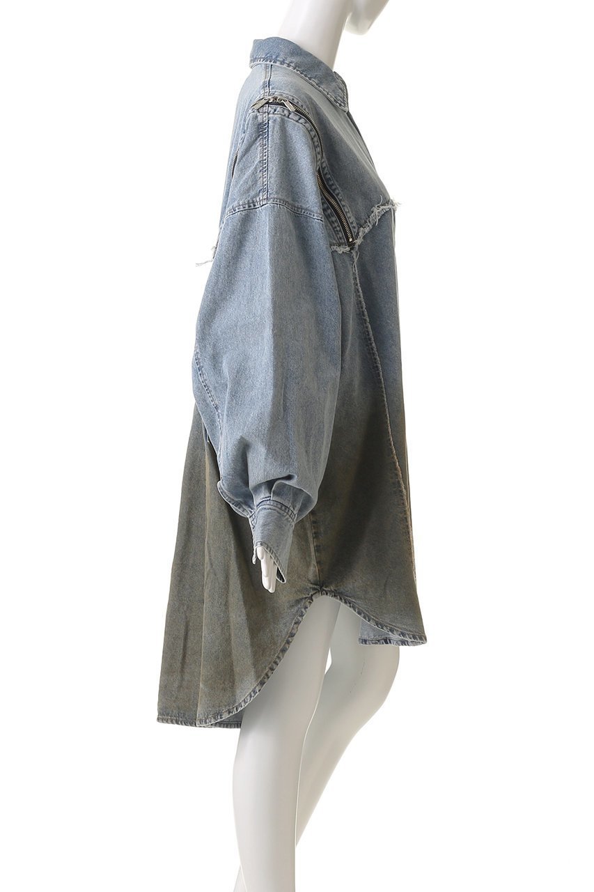 【プランク プロジェクト/PRANK PROJECT】のグラデーションデニムシャツワンピ / Gradient Denim Shirt Onepiece 人気、トレンドファッション・服の通販 founy(ファニー) 　ファッション　Fashion　レディースファッション　WOMEN　ワンピース　Dress　シャツワンピース　Shirt Dresses　チュニック　Tunic　キャミワンピース　Cami Dress　グラデーション　Gradation　スリット　Slit　セットアップ　Set Up　チュニック　Tunic　デニム　Denim　トレンド　Trend　ポケット　Pocket　おすすめ　Recommend　other-3|ID: prp329100004316398 ipo3291000000031332451