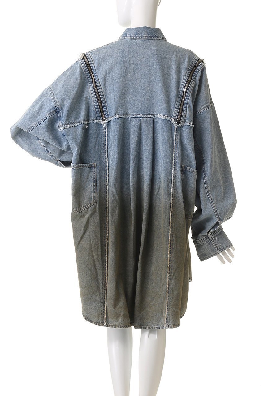 【プランク プロジェクト/PRANK PROJECT】のグラデーションデニムシャツワンピ / Gradient Denim Shirt Onepiece 人気、トレンドファッション・服の通販 founy(ファニー) 　ファッション　Fashion　レディースファッション　WOMEN　ワンピース　Dress　シャツワンピース　Shirt Dresses　チュニック　Tunic　キャミワンピース　Cami Dress　グラデーション　Gradation　スリット　Slit　セットアップ　Set Up　チュニック　Tunic　デニム　Denim　トレンド　Trend　ポケット　Pocket　おすすめ　Recommend　other-4|ID: prp329100004316398 ipo3291000000031332452