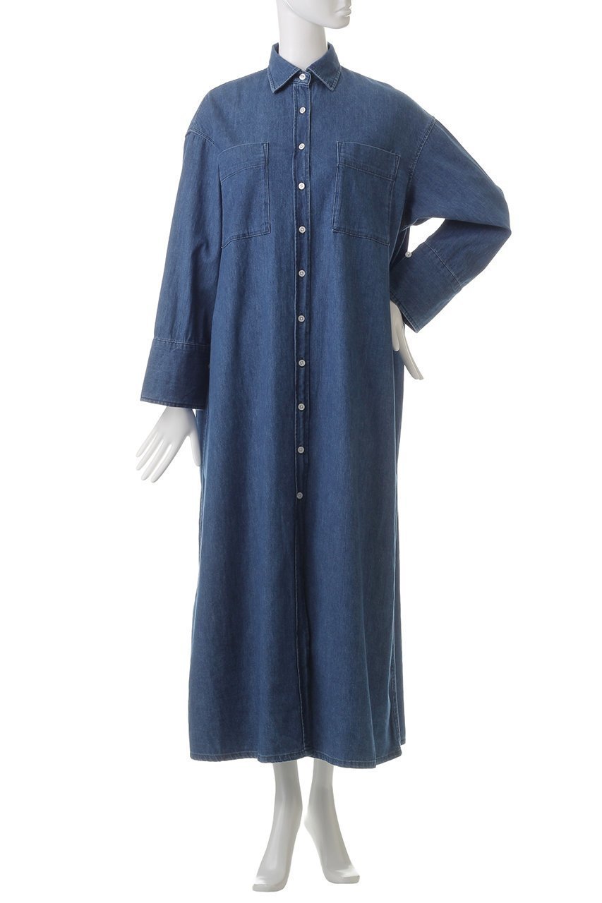 【ヘルシーデニム/Healthy Denim】のRhubarb シャツワンピース 人気、トレンドファッション・服の通販 founy(ファニー) 　ファッション　Fashion　レディースファッション　WOMEN　ワンピース　Dress　シャツワンピース　Shirt Dresses　チュニック　Tunic　おすすめ　Recommend　チュニック　Tunic　マキシ　Maxi　ロング　Long　羽織　Haori　other-2|ID: prp329100004316406 ipo3291000000031365781