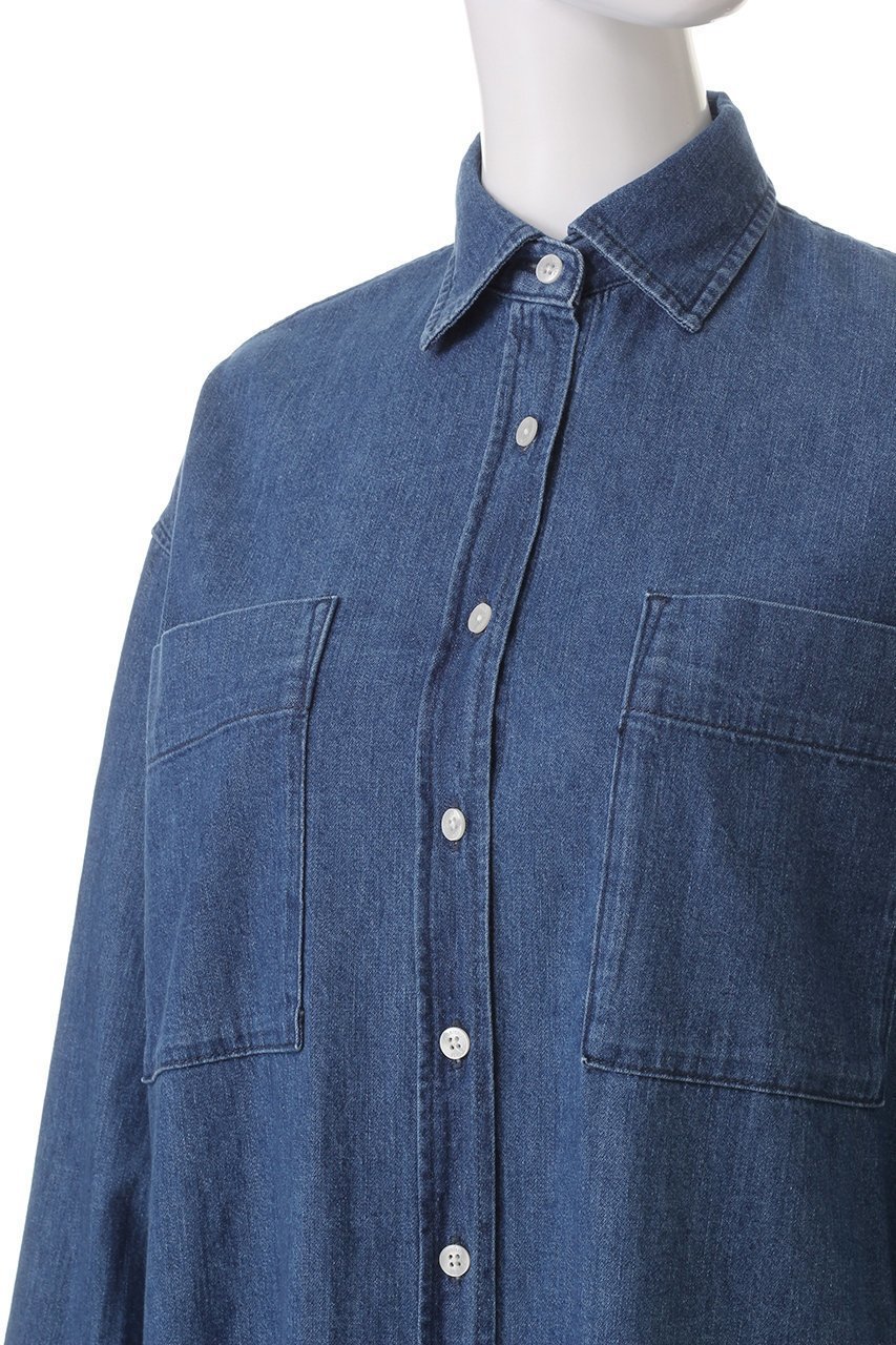 【ヘルシーデニム/Healthy Denim】のRhubarb シャツワンピース 人気、トレンドファッション・服の通販 founy(ファニー) 　ファッション　Fashion　レディースファッション　WOMEN　ワンピース　Dress　シャツワンピース　Shirt Dresses　チュニック　Tunic　おすすめ　Recommend　チュニック　Tunic　マキシ　Maxi　ロング　Long　羽織　Haori　other-5|ID: prp329100004316406 ipo3291000000031365784