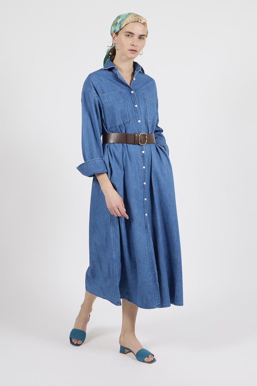 【ヘルシーデニム/Healthy Denim】のRhubarb シャツワンピース 人気、トレンドファッション・服の通販 founy(ファニー) 　ファッション　Fashion　レディースファッション　WOMEN　ワンピース　Dress　シャツワンピース　Shirt Dresses　チュニック　Tunic　おすすめ　Recommend　チュニック　Tunic　マキシ　Maxi　ロング　Long　羽織　Haori　other-7|ID: prp329100004316406 ipo3291000000031365786
