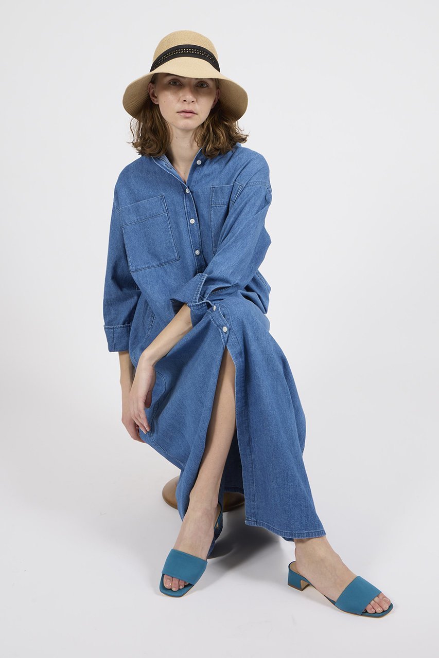 【ヘルシーデニム/Healthy Denim】のRhubarb シャツワンピース 人気、トレンドファッション・服の通販 founy(ファニー) 　ファッション　Fashion　レディースファッション　WOMEN　ワンピース　Dress　シャツワンピース　Shirt Dresses　チュニック　Tunic　おすすめ　Recommend　チュニック　Tunic　マキシ　Maxi　ロング　Long　羽織　Haori　other-8|ID: prp329100004316406 ipo3291000000031365787