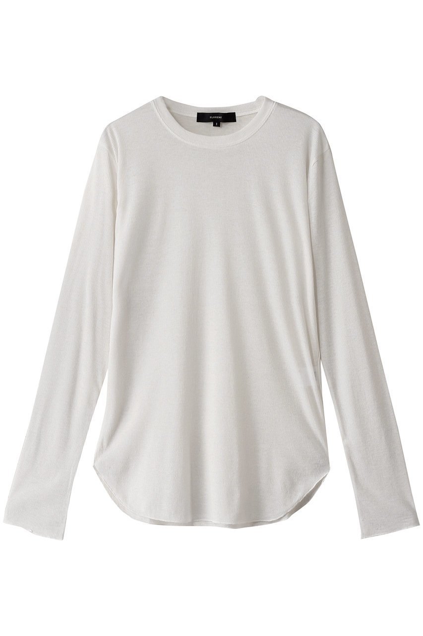 【フローレント/FLORENT】のシアーストレッチトップス インテリア・キッズ・メンズ・レディースファッション・服の通販 founy(ファニー) 　ファッション　Fashion　レディースファッション　Fashion for Women　トップス・カットソー　Cut & Sew Tops　シャツ・ブラウス・オフィスカジュアル　Elegant Blouses & Button-Ups　ロングTシャツ・Tシャツ　Longline T-Shirts & Tees　カットソー・ベーシックTシャツ　Cut-and-Sewn Tops / Stretch Tees & Basics　シアー　Sheer, See-Through　シンプル　Simple, Minimal　ストレッチ　Stretch, Stretchy Fabric　スリーブ　Sleeve, Long Sleeve / Short Sleeve　トレンド　Trend, Trending Now　ロング　Long, Long-Length　定番　Standard, Basic Item　アイボリー|ID: prp329100004316411 ipo3291000000032796344