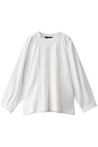 【フローレント/FLORENT】のコットン天竺ロングスリーブトップス 人気、トレンドファッション・服の通販 founy(ファニー) ファッション Fashion レディースファッション Fashion for Women トップス・カットソー Cut & Sew Tops シャツ・ブラウス・オフィスカジュアル Elegant Blouses & Button-Ups ロングTシャツ・Tシャツ Longline T-Shirts & Tees カットソー・ベーシックTシャツ Cut-and-Sewn Tops / Stretch Tees & Basics ショルダー Shoulder, Shoulder Strap シンプル Simple, Minimal スリーブ Sleeve, Long Sleeve / Short Sleeve トレンド Trend, Trending Now ビッグ Big, Oversized フェミニン Feminine, Girly ボトム Bottoms, Lower Wear リラックス Relax, Relaxed Fit ロング Long, Long-Length エレガント 上品 Elegant thumbnail ホワイト|ID: prp329100004316414 ipo3291000000032796359