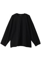 【フローレント/FLORENT】のコットン天竺ロングスリーブトップス 人気、トレンドファッション・服の通販 founy(ファニー) ファッション Fashion レディースファッション Fashion for Women トップス・カットソー Cut & Sew Tops シャツ・ブラウス・オフィスカジュアル Elegant Blouses & Button-Ups ロングTシャツ・Tシャツ Longline T-Shirts & Tees カットソー・ベーシックTシャツ Cut-and-Sewn Tops / Stretch Tees & Basics ショルダー Shoulder, Shoulder Strap シンプル Simple, Minimal スリーブ Sleeve, Long Sleeve / Short Sleeve トレンド Trend, Trending Now ビッグ Big, Oversized フェミニン Feminine, Girly ボトム Bottoms, Lower Wear リラックス Relax, Relaxed Fit ロング Long, Long-Length エレガント 上品 Elegant thumbnail ブラック|ID: prp329100004316414 ipo3291000000032796361