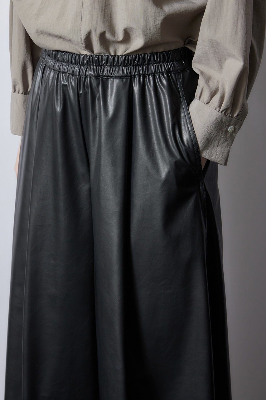 【フローレント/FLORENT】のレザーライク ライトパンツ 人気、トレンドファッション・服の通販 founy(ファニー) 　ファッション　Fashion　レディースファッション　Fashion for Women　パンツ　Pants & Trousers　ギャザー　Gathered, Ruffled　シンプル　Simple, Minimal　other-6|ID: prp329100004316416 ipo3291000000032913029