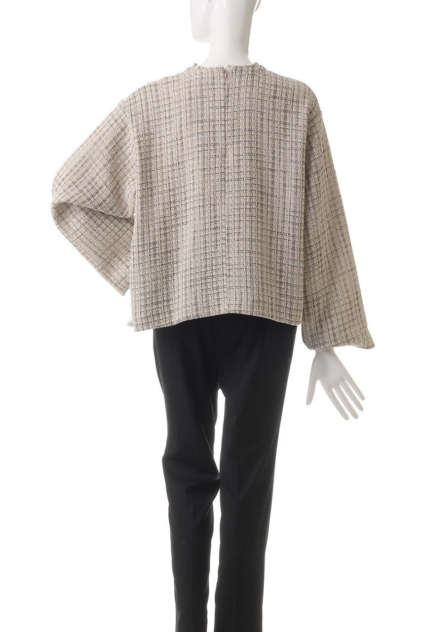 【フローレント/FLORENT】のチェックツイードプルオーバー 人気、トレンドファッション・服の通販 founy(ファニー) 　ファッション　Fashion　レディースファッション　WOMEN　トップス・カットソー　Tops/Tshirt　ニット　Knit Tops　プルオーバー　Pullover　おすすめ　Recommend　センター　Center　チェック　Check　ツイード　Tweed　トレンド　Trend　フォルム　Form　ボトム　Bottom　エレガント 上品　Elegant　other-4|ID: prp329100004316418 ipo3291000000031365844