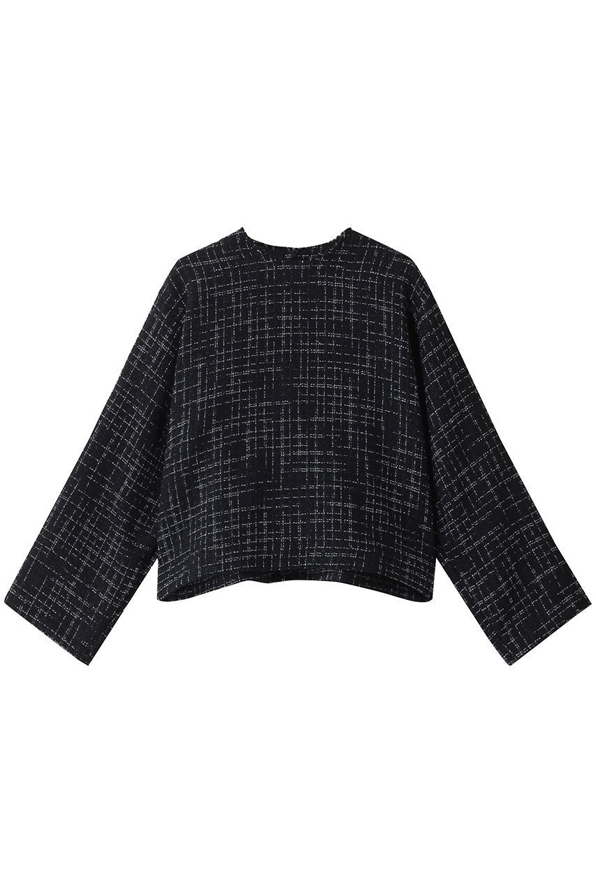 【フローレント/FLORENT】のチェックツイードプルオーバー インテリア・キッズ・メンズ・レディースファッション・服の通販 founy(ファニー) 　ファッション　Fashion　レディースファッション　Fashion for Women　トップス・カットソー　Cut & Sew Tops　ニット　Knit Tops & Sweaters　カジュアルプルオーバー・ニットトップス　Pullovers & Knit Tops / Casual Pullovers　おすすめ　Recommended / Our Picks　センター　Center, Center Line　チェック　Check, Plaid, Tartan　ツイード　Twill, Twill Weave　トレンド　Trend, Trending Now　フォルム　Silhouette, Form　ボトム　Bottoms, Lower Wear　エレガント 上品　Elegant　ネイビー|ID: prp329100004316418 ipo3291000000032958914