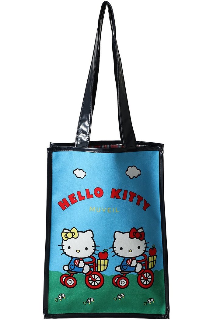 【ミュベール/MUVEIL】のサンリオキャラクターコラボハローキティ&ハローミミィバッグ インテリア・キッズ・メンズ・レディースファッション・服の通販 founy(ファニー) https://founy.com/ ファッション Fashion レディースファッション Fashion for Women バッグ Bags キャンバス Canvas, Canvas Fabric タフタ Taffeta, Structured Fabric チェック Check, Plaid, Tartan パッチ Patch, Appliqué |ID: prp329100004316426 ipo3291000000032788029
