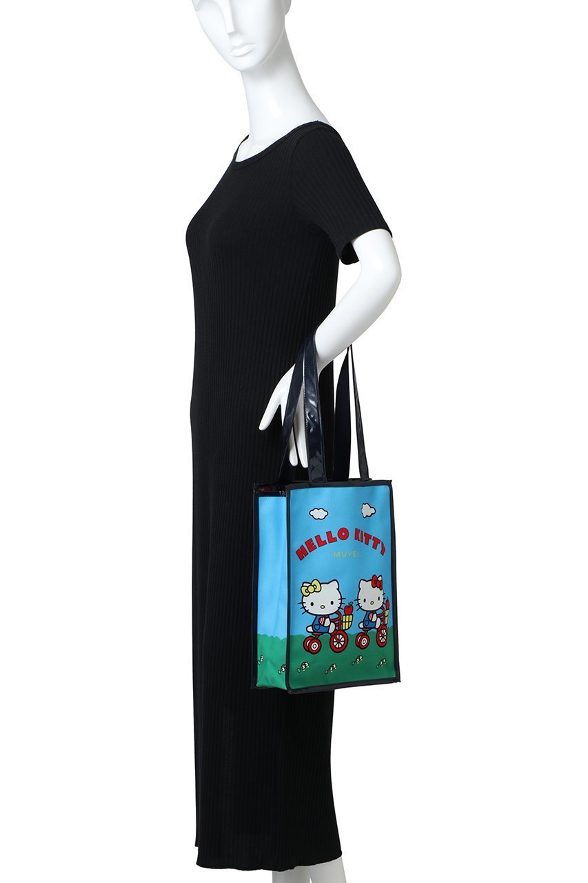 【ミュベール/MUVEIL】のサンリオキャラクターコラボハローキティ&ハローミミィバッグ 人気、トレンドファッション・服の通販 founy(ファニー) 　ファッション　Fashion　レディースファッション　Fashion for Women　バッグ　Bags　キャンバス　Canvas, Canvas Fabric　タフタ　Taffeta, Structured Fabric　チェック　Check, Plaid, Tartan　パッチ　Patch, Appliqué　other-2|ID: prp329100004316426 ipo3291000000032788036