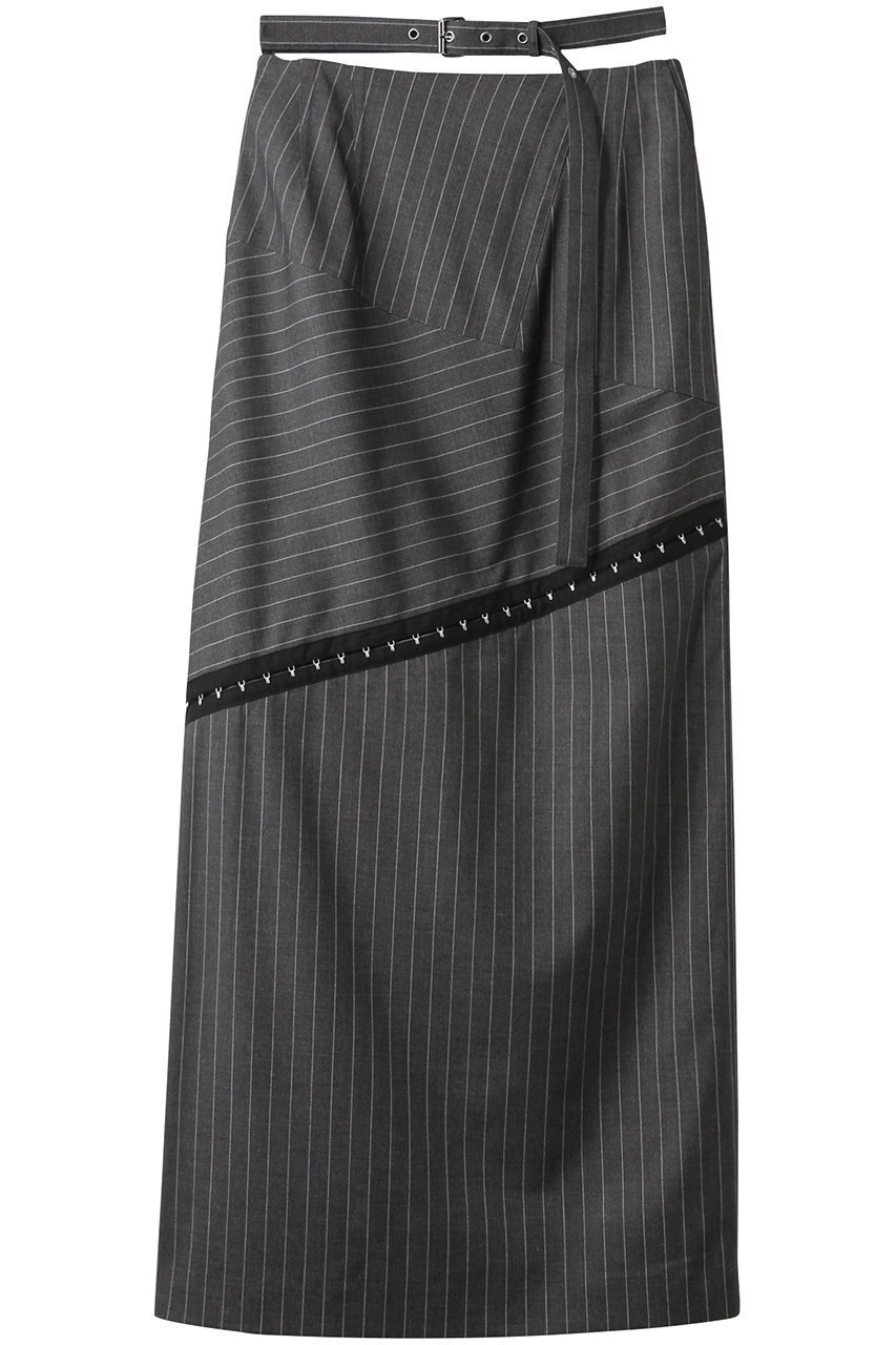 【プランク プロジェクト/PRANK PROJECT】のフックラインタイトスカート / Hook Eye Tight Long Skirt インテリア・キッズ・メンズ・レディースファッション・服の通販 founy(ファニー) ファッション Fashion レディースファッション Fashion for Women スカート Skirts ロングスカート Long Skirts / Maxi & Midi Skirts おすすめ Recommended / Our Picks ストライプ Stripe, Striped Pattern セパレート Separate, Two-Piece ランダム Random, Irregular ロング Long, Long-Length ワイド Wide, Wide Fit GRY(グレー)|ID: prp329100004316428 ipo3291000000035728259